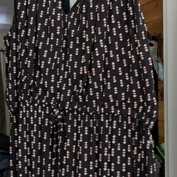 Sweet Grey brushed knit sleeveless dress XL, black multi color - Picture 10 of 12